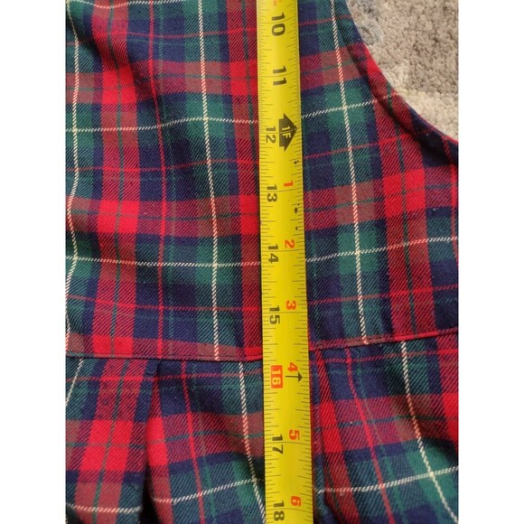 VTG Pinafore LAURA GAYLE DRESS Christmas Womens M Cottagecore Sleeveless - Picture 10 of 11